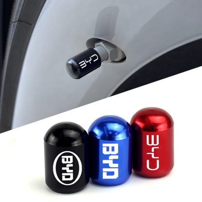 4PCS Car Tire Valve Caps For BYD Tang F3 E6 Atto 3 Yuan Plus Song - Image 9