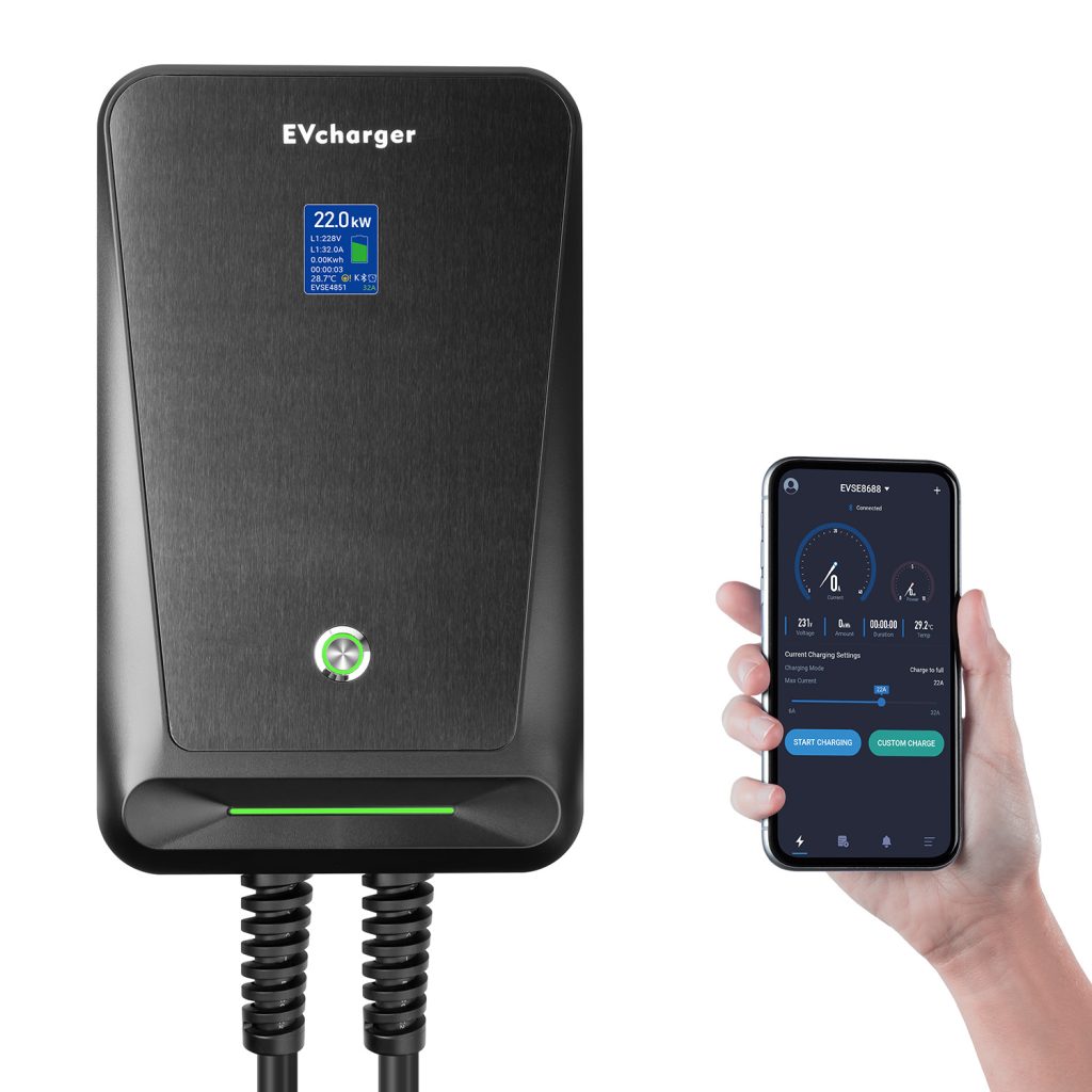 Wallbox EV Charger, Electric Car Charging Station with APP WIFI Control EV Wall Chargers BYD