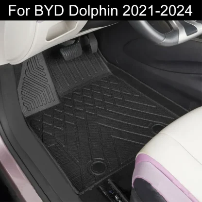 BYD Dolphin 2021- 2023 Car Floor Mats All-Weather Car Mats Waterproof Non-slip Floor Liner