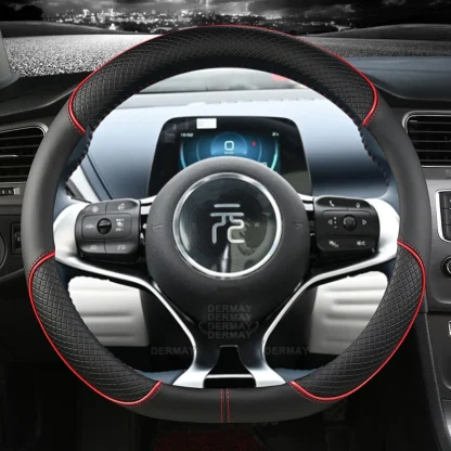 BYD Atto3 Dolphin Steering Wheel Covers Microfiber Leather Sport D Shape Car Steering Wheel Cover BYD Accessories - Image 3