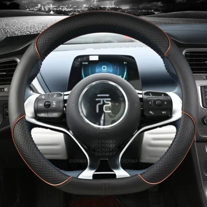 BYD Atto3 Dolphin Steering Wheel Covers Microfiber Leather Sport D Shape Car Steering Wheel Cover BYD Accessories - Image 5