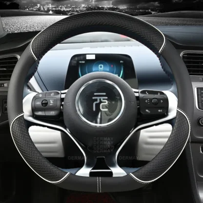 BYD Atto3 Dolphin Steering Wheel Covers Microfiber Leather Sport D Shape Car Steering Wheel Cover BYD Accessories - Image 2