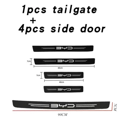 Sill pedal Rear Bumper Protection Stickers